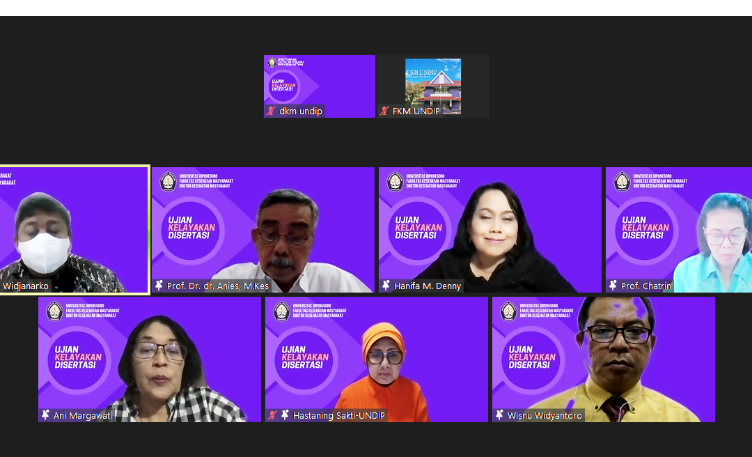 Ujian Kelayakan Disertasi DKM FKM UNDIP an Wisnu Widyantoro