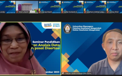 Seminar Pendidikan DKM FKM Undip dengan Judul Penulisan Analisis Data Dalam Proposal Disertasi