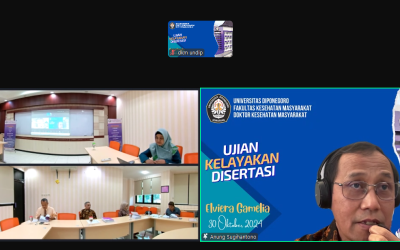 Done, Elviera Gamelia Selesai Melaksanakan Ujian Kelayakan Disertasi di DKM FKM Undip